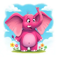Eléphant rose et négation
