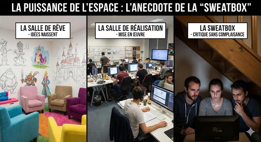 La Puissance de l'Espace : L'anecdote de la "Sweatbox"